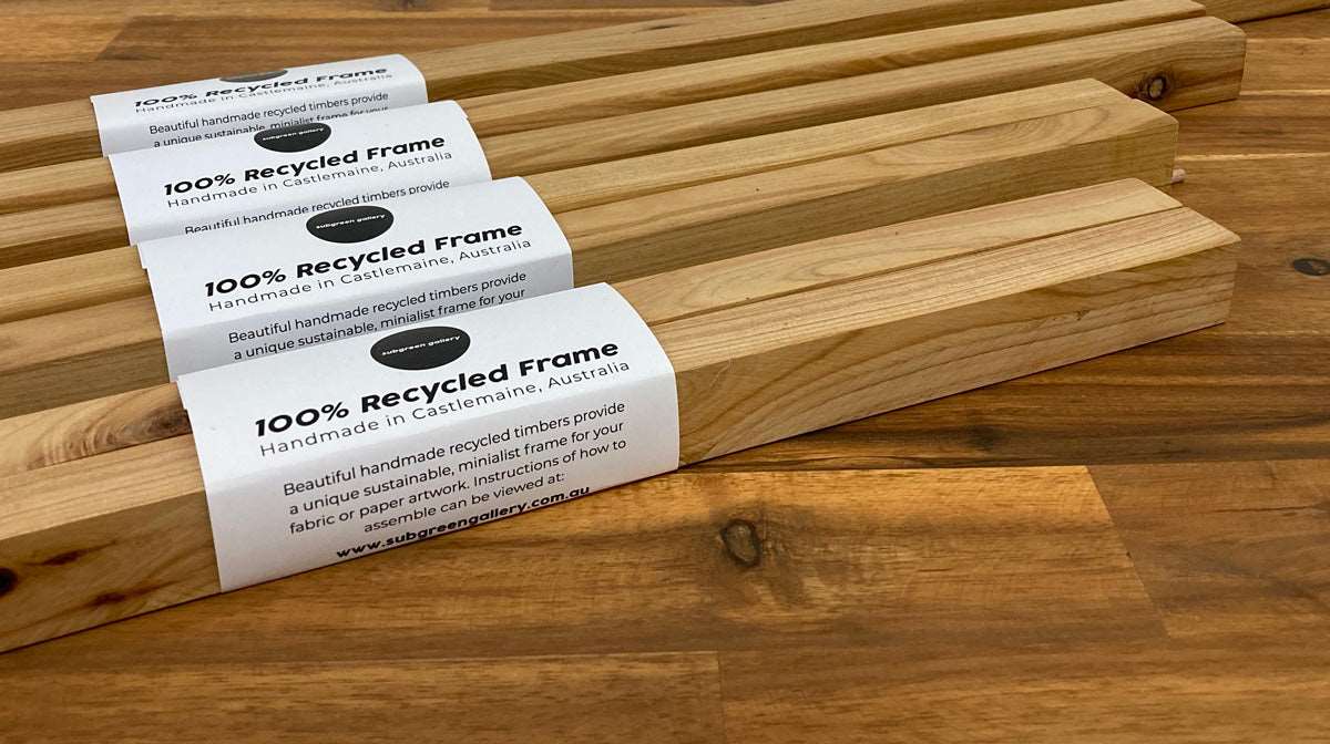 100% Recycled Wood Frames