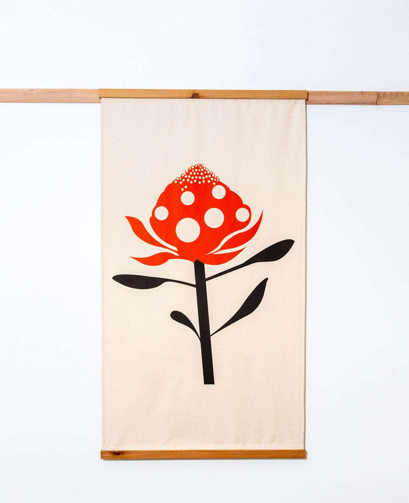 Limited Edition Sustainable Framed Art - Merry Waratah