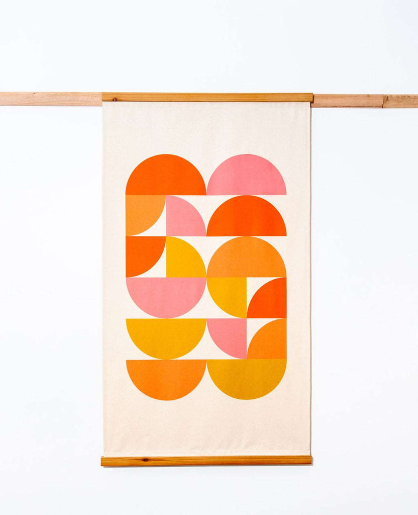 Limited Edition Sustainable Framed Art - Modern Mid Century Happy