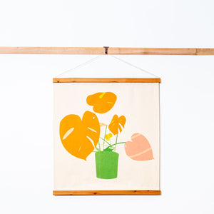 Open image in slideshow, Limited Edition Sustainable Framed Art - Philodendron Hearts
